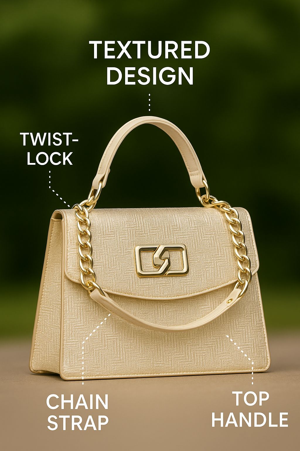 Best Golden Shining Ladies Hand Bag Party Bag | Gleamorra