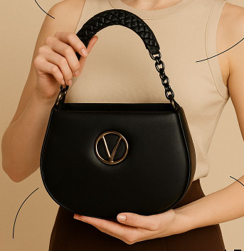 Stylish Ladies Hand Bag | Elegant Black Handbag & Purse for Women | Trendy Shoulder Bag